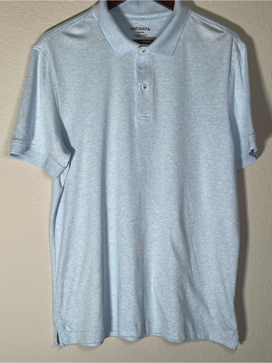 Other - UnTuckit Men’s Polo in Supima Cotton Size Medium in Light Blue